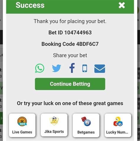 Betway Booking Code.